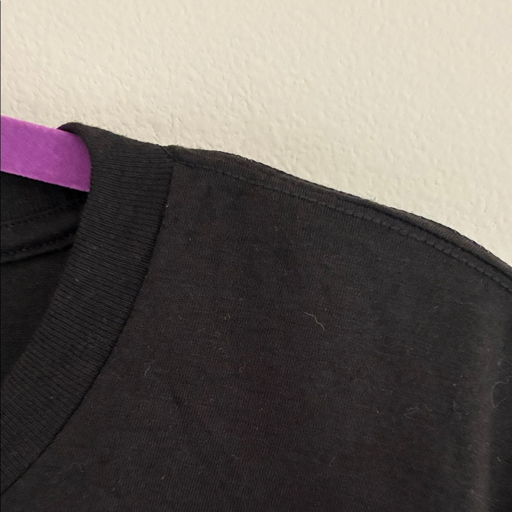 Black 'Let It Snow' Long Sleeve Shirt XL New Without Tags - Picture 6 of 8